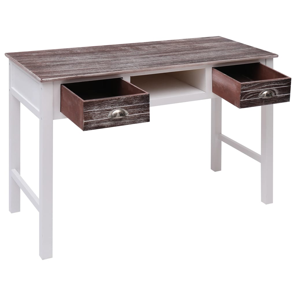 Escritorio - mesa de ordenador de madera marrón 110x45x76 cm