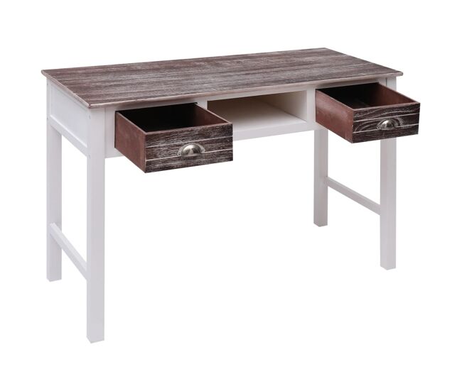 Escritorio - mesa de ordenador de madera marrón 110x45x76 cm