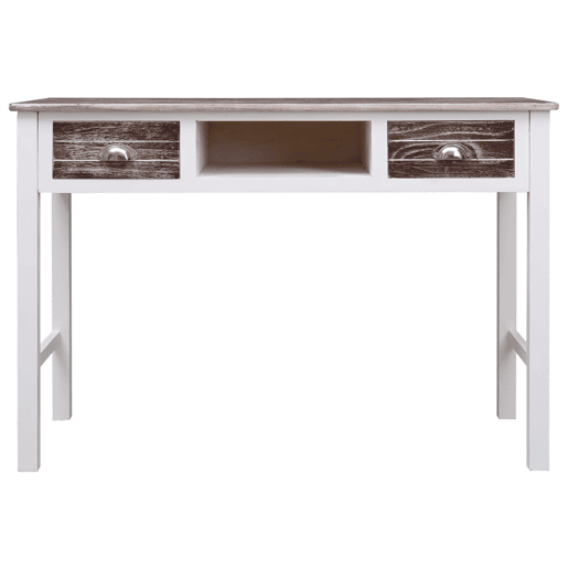 Secretária Escrivaninha de computador - 110x45x76 cm madeira castanho