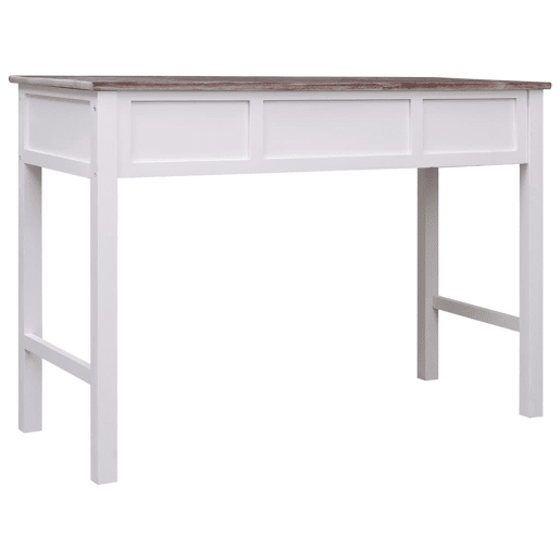 Secretária Escrivaninha de computador - 110x45x76 cm madeira castanho
