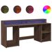 Escritorio - Mesa de Ordenador 200x55 Escritorio - Mesa de Ordenador 200x55 Madera Oscura