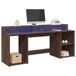 Escritorio - Mesa de Ordenador 200x55 Escritorio - Mesa de Ordenador 200x55 Madera Oscura