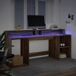 Escritorio - Mesa de Ordenador 200x55 Escritorio - Mesa de Ordenador 200x55 Madera Oscura