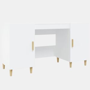 Secretária Escrivaninha de computador - 140x50x75 cm derivados de madeira branco