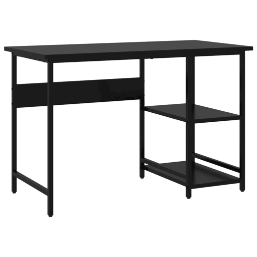 Secretária - Escrivaninha de computador 105x55x72 cm MDF e metal preto