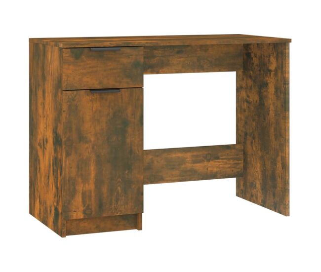 Escritorio - mesa de ordenador madera contrachapada roble ahumado 100x50x75 cm