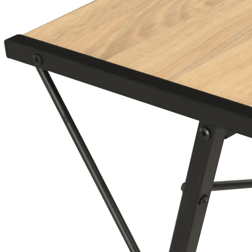 Secretária - Escrivaninha de computador com prateleira 116x50x93 cm preto e carvalho