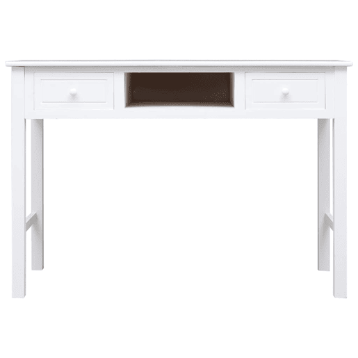 Secretária Escrivaninha de computador - 110x45x76 cm madeira branco
