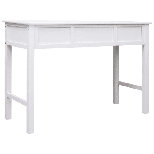 Secretária Escrivaninha de computador - 110x45x76 cm madeira branco