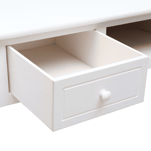 Secretária Escrivaninha de computador - 110x45x76 cm madeira branco