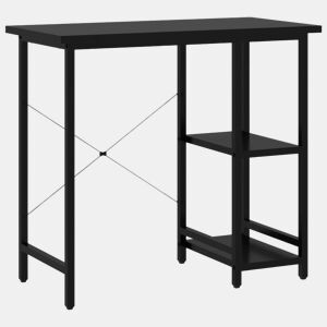 Secretária - Escrivaninha de computador 80x40x72 cm MDF e metal preto
