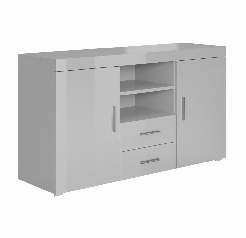 Aparador Salón comedor 2 puertas 2 cajones Roque 140 Gris
