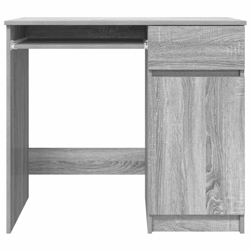 Secretária Escrivaninha de computador - 86x49x76 cm derivados de madeira cinzento sonoma