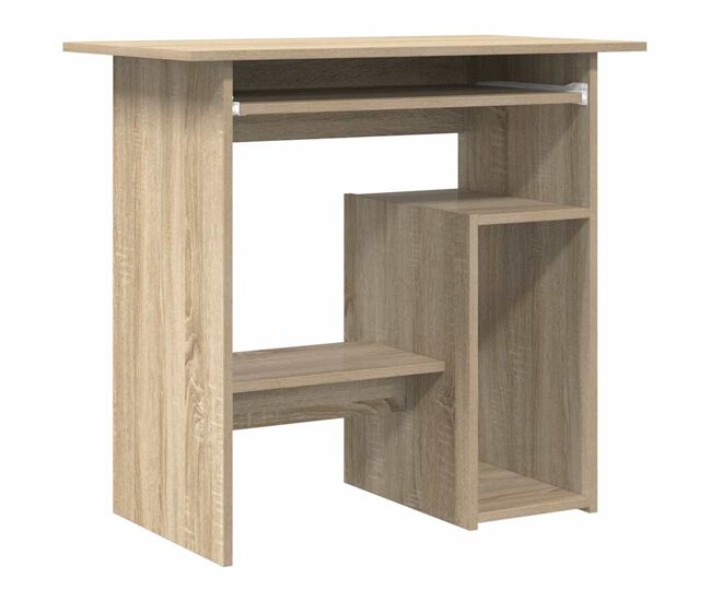 Escritorio - mesa de ordenador madera contrachapada color roble sonoma 80x45x74 cm