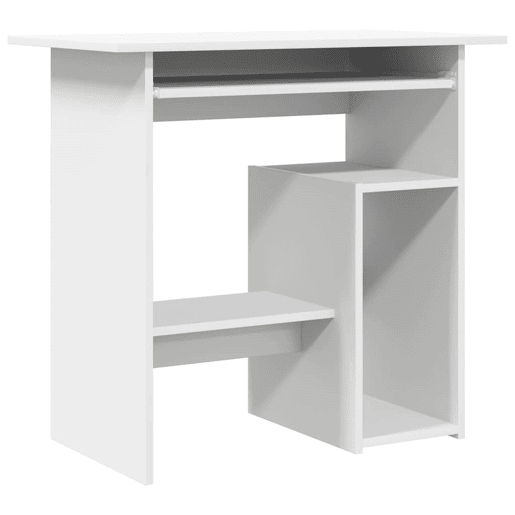 Secretária Escrivaninha de computador - 80x45x74 cm derivados de madeira branco