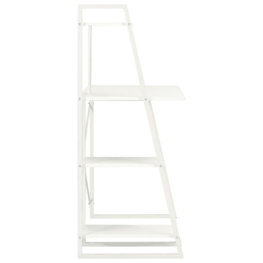 Secretária - Escrivaninha de computador com unidade de prateleiras 102x50x117 cm branco