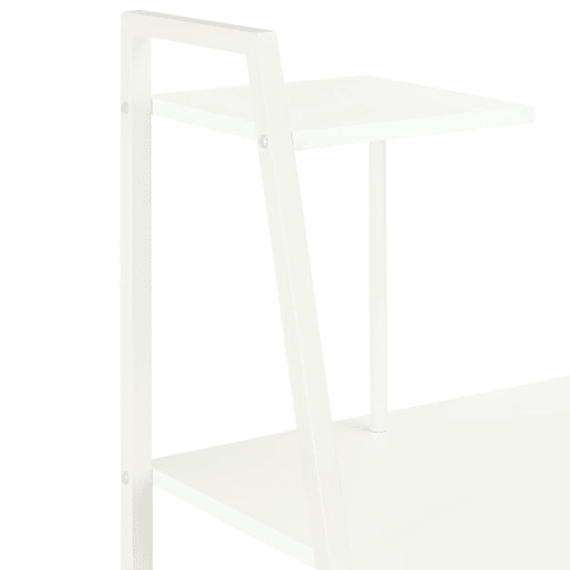Secretária - Escrivaninha de computador com unidade de prateleiras 102x50x117 cm branco