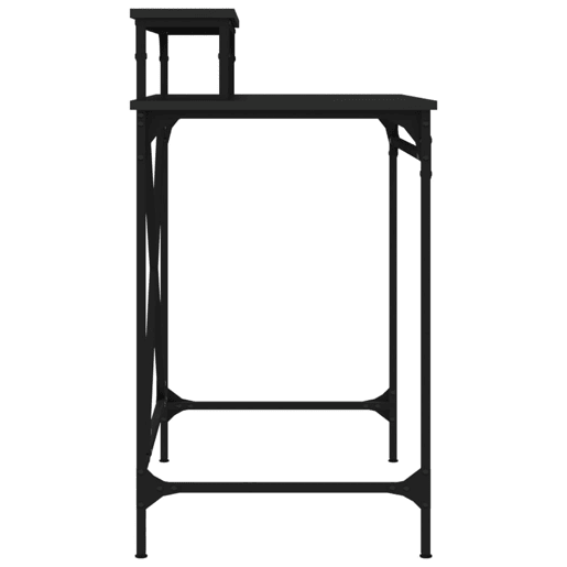Secretária Escrivaninha de computador - 80x50x90 cm derivados de madeira e ferro preto