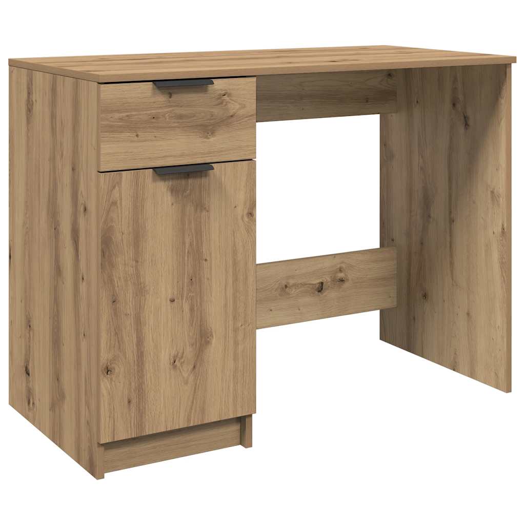 Escritorio - mesa de ordenador de madera de ingeniería roble artisan 100x50x75 cm