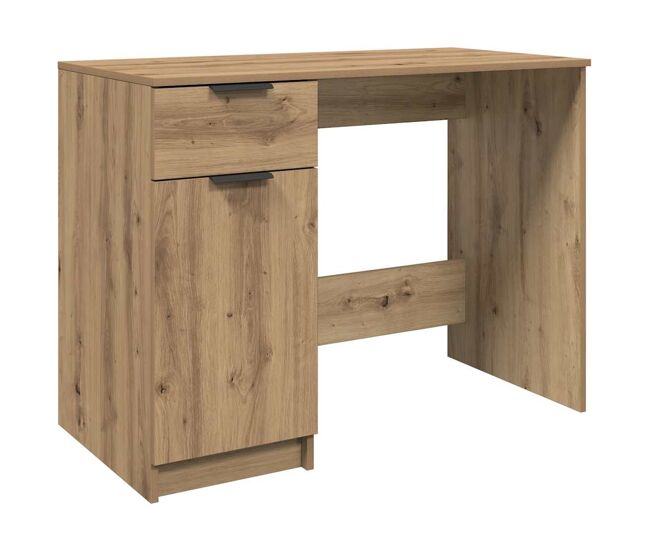 Escritorio - mesa de ordenador de madera de ingeniería roble artisan 100x50x75 cm