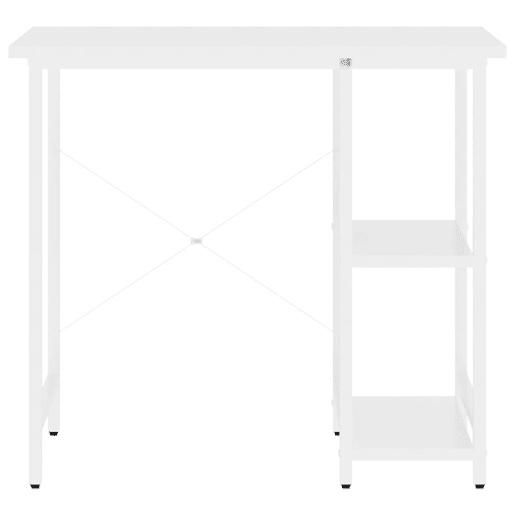 Secretária - Escrivaninha de computador 80x40x72 cm MDF e metal branco