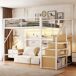 Cama alta para niños 145x255 Cama alta para niños 145x255 Blanco