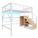 Cama alta para niños 145x255 Cama alta para niños 145x255 Blanco