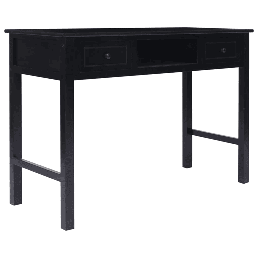 Secretária Escrivaninha de computador - 110x45x76 cm madeira preto