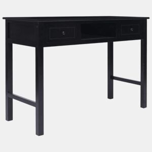 Secretária Escrivaninha de computador - 110x45x76 cm madeira preto