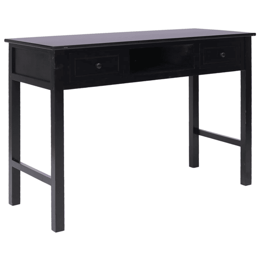 Secretária Escrivaninha de computador - 110x45x76 cm madeira preto