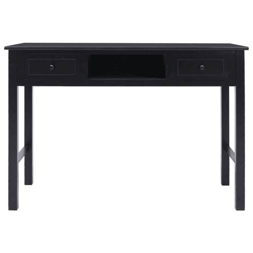 Secretária Escrivaninha de computador - 110x45x76 cm madeira preto