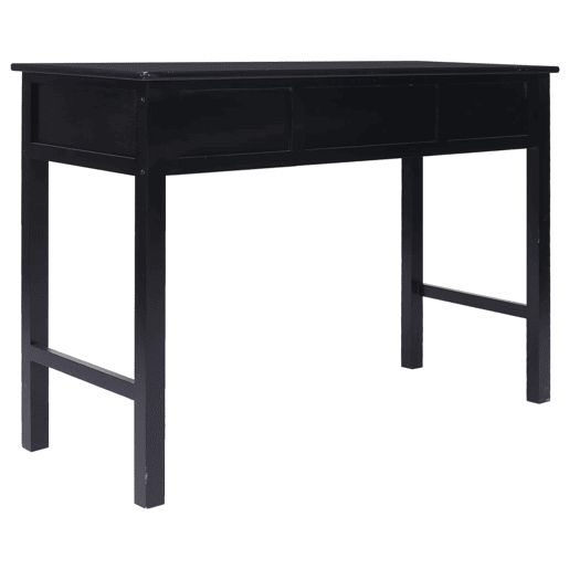 Secretária Escrivaninha de computador - 110x45x76 cm madeira preto