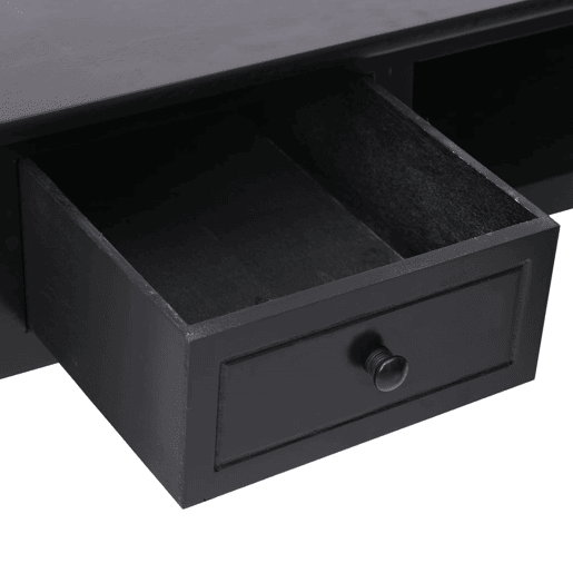 Secretária Escrivaninha de computador - 110x45x76 cm madeira preto