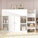 Cama alta para niños 95x205 Cama alta para niños 95x205 Blanco