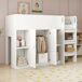 Cama alta para niños 95x205 Cama alta para niños 95x205 Blanco