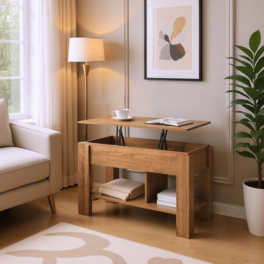 Mesa de Consola Moderna com Arrumação Prática para Entrada e Sala de Estar