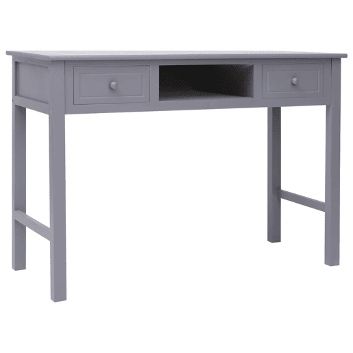 Secretária Escrivaninha de computador - 110x45x76 cm madeira cinzento