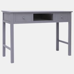 Secretária Escrivaninha de computador - 110x45x76 cm madeira cinzento