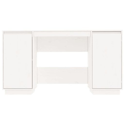 Secretária Escrivaninha de computador - 140x50x75 cm madeira de pinho maciça branco
