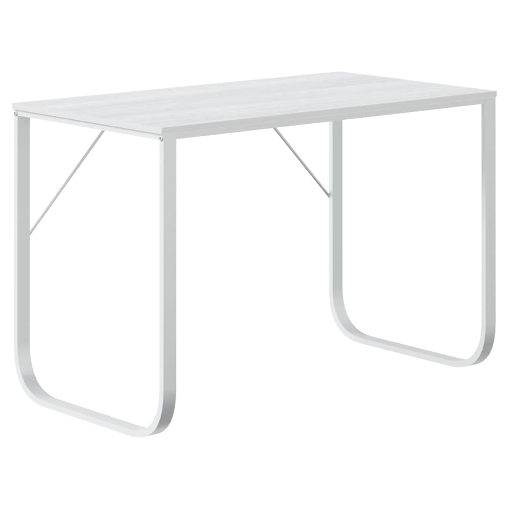 Escritorio - mesa de ordenador de ordenador madera de ingeniería blanco 110x60x73cm