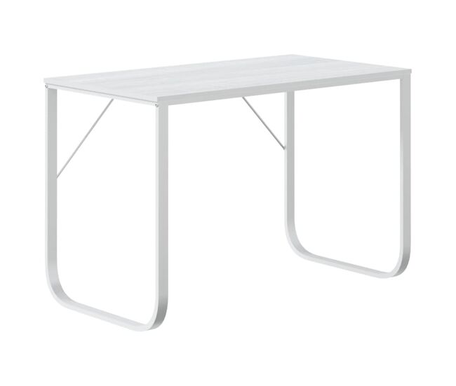 Escritorio - mesa de ordenador de ordenador madera de ingeniería blanco 110x60x73cm
