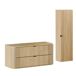 Conjunto mueble bajo lavabo y columna Mila Conjunto mueble bajo lavabo y columna Mila Madera