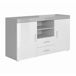 Aparador Salón comedor 2 puertas 2 cajones Roque 140 Aparador Salón comedor 2 puertas 2 cajones Roque 140 Blanco/ Gris
