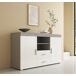 Aparador Salón comedor 2 puertas 2 cajones Roque 140 Aparador Salón comedor 2 puertas 2 cajones Roque 140 Blanco/ Gris