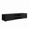 Móvel TV Sala de estar e jantar Preto 160x38,5x32 2 portas LED Tibi Muebles Bonitos