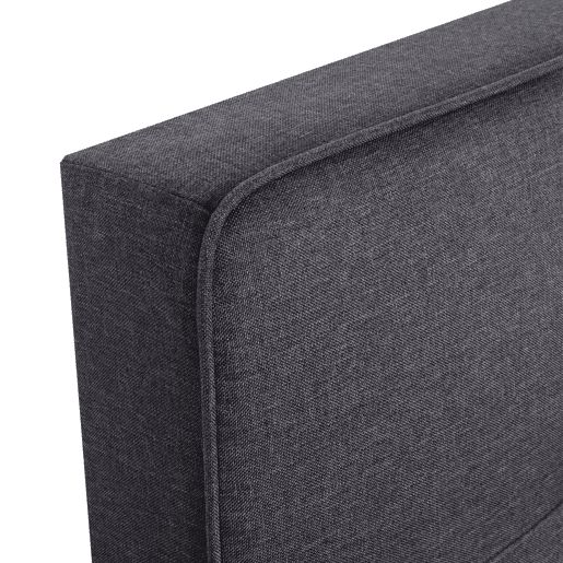 Poltrona-cama chaise longue sofá-cama cama extra relaxamento superfície para dormir 103x197 cm em tecido cinza escuro 04_0006249