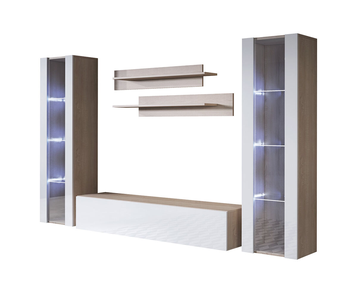 Mueble de salón Salón comedor 3 puertas LED Luke 8 260