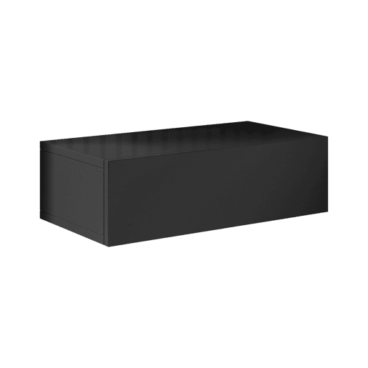 Mesa de cabeceira Quarto de dormir Preto 46x34x15 1 gaveta Europa Muebles Bonitos