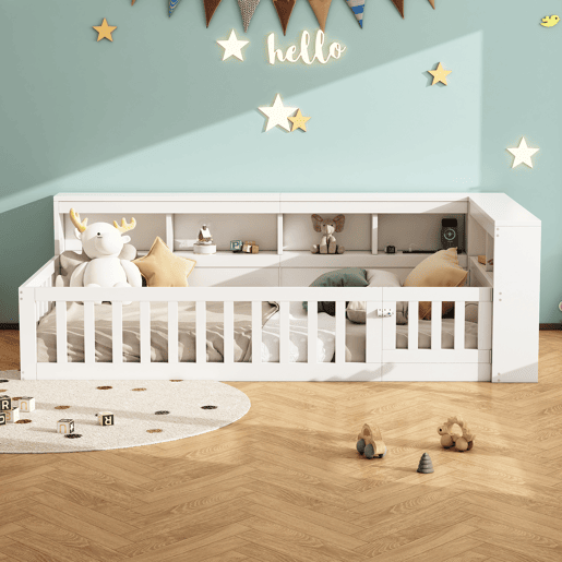 Cama Daybett 90x200cm - Sofá-cama, com compartimento de arrumação, com estrado (sem colchão), com tomada e USB - Branco