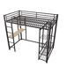 Cama alta para niños 95x204 Cama alta para niños 95x204 Blanco